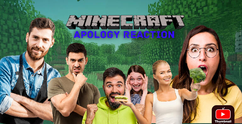 Minecraft apology reaction